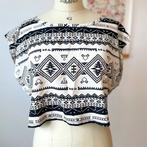 3For$20/NWOT Boxy Crop Top - Mid West - Made in USA